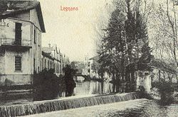Cascate sull'Olona in una foto del 1902.