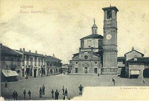 Piazza San Magno nel 1901