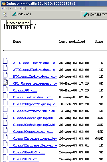 [crl.verisign.net file listing]
