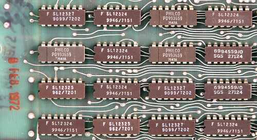 Main board detail.