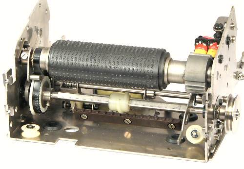 The printer traverse mechanism.